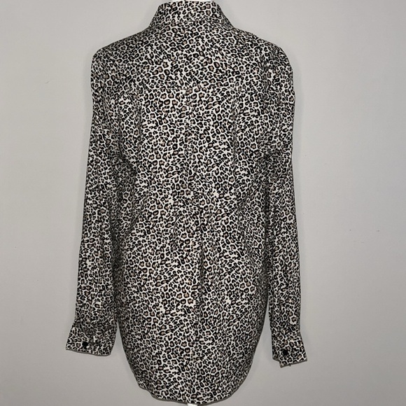 BeachLunchLounge Cheetah Print Button-down Shirt Size S/P - Picture 5 of 6